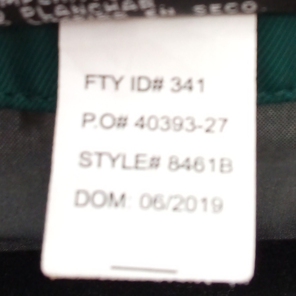 North Zone Vegan Youth Kids Green Quilted Jacket L 10/12 2019 Collection Pockets - Picture 8 of 9